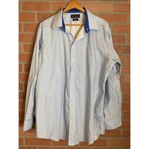 Paul Fredrick Mens Classic Fit Button Shirt Long Sleeve Non Iron 2 Ply Cotton